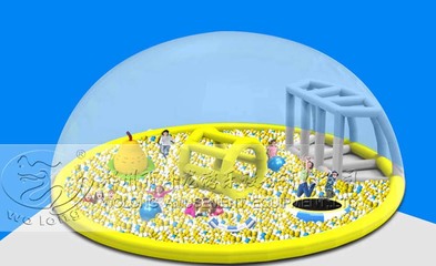 水晶宫海洋球儿童透明海洋球新型玩法